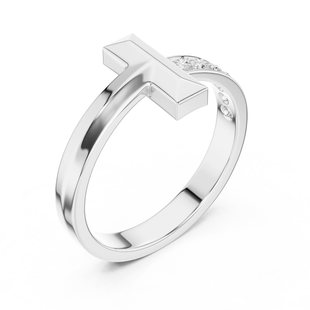 Men's T-Bar Diamond Ring
