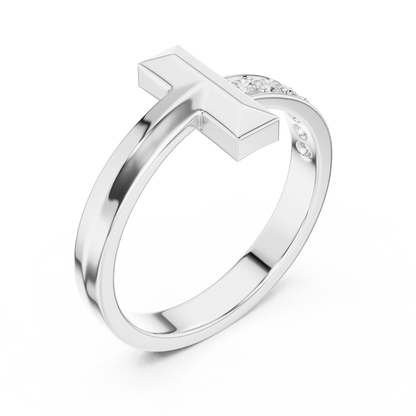 Men's T-Bar Diamond Ring