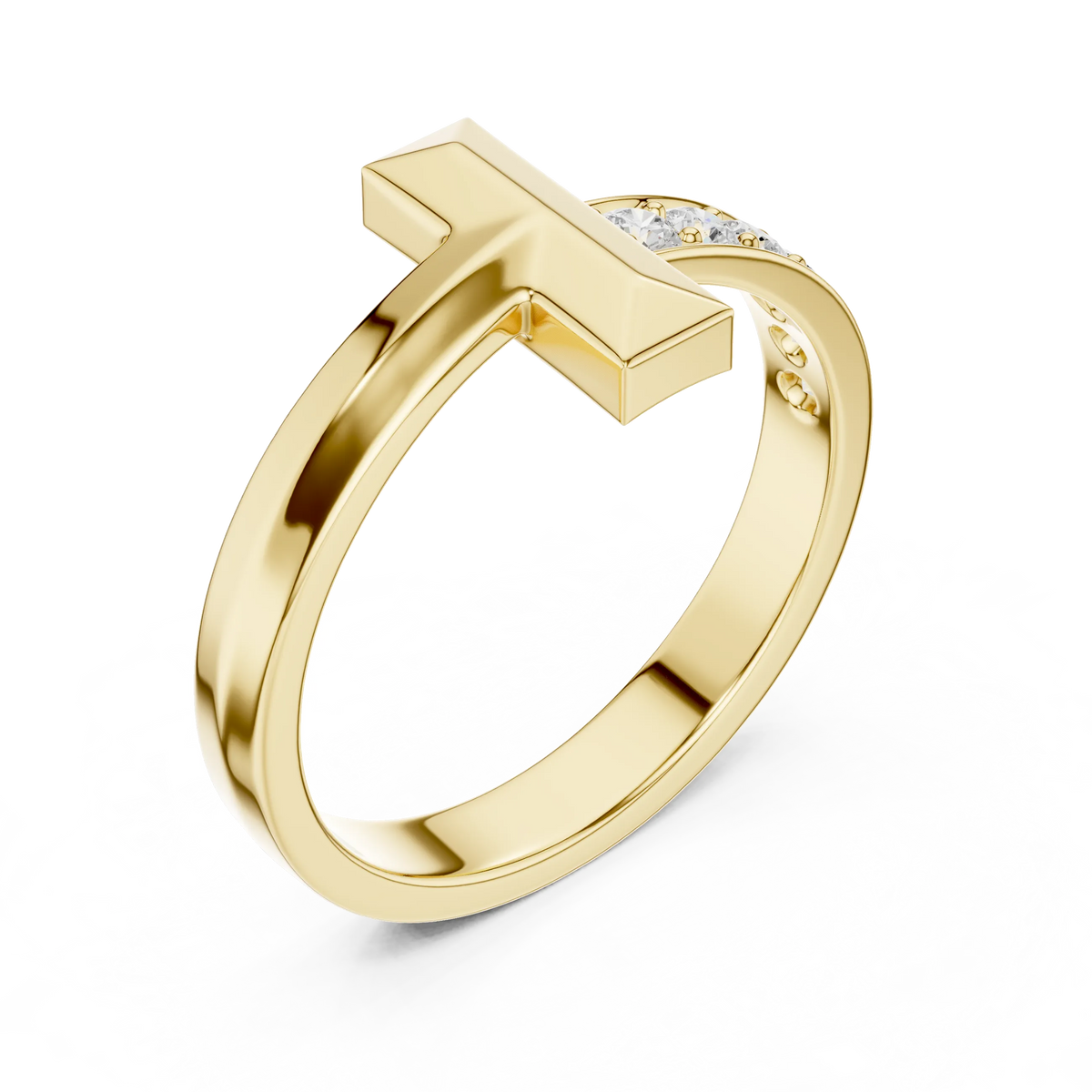 Men's T-Bar Diamond Ring