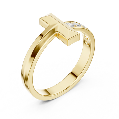 Men's T-Bar Diamond Ring