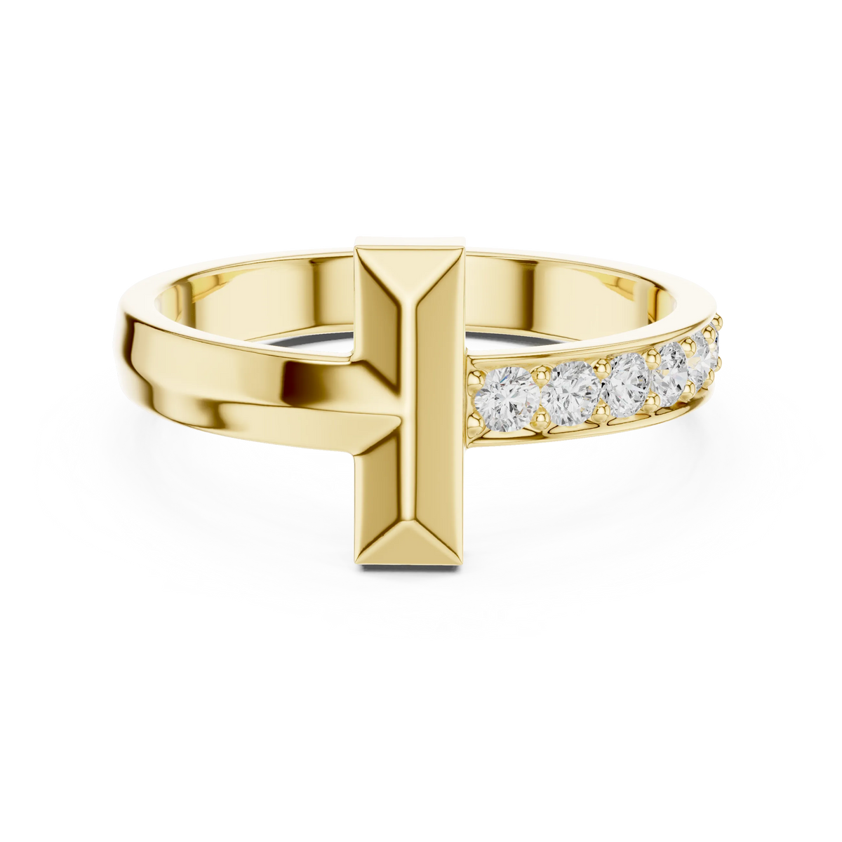 Men's T-Bar Diamond Ring