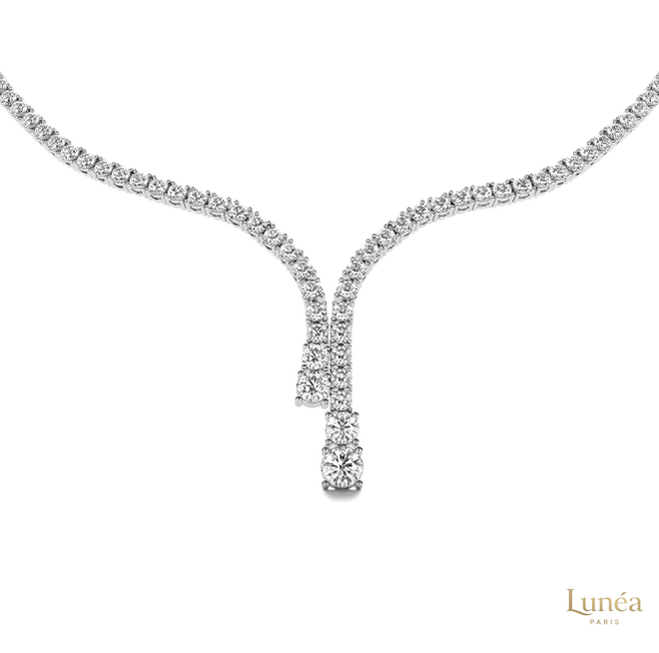 Waterfalls Halfway Diamond Necklace