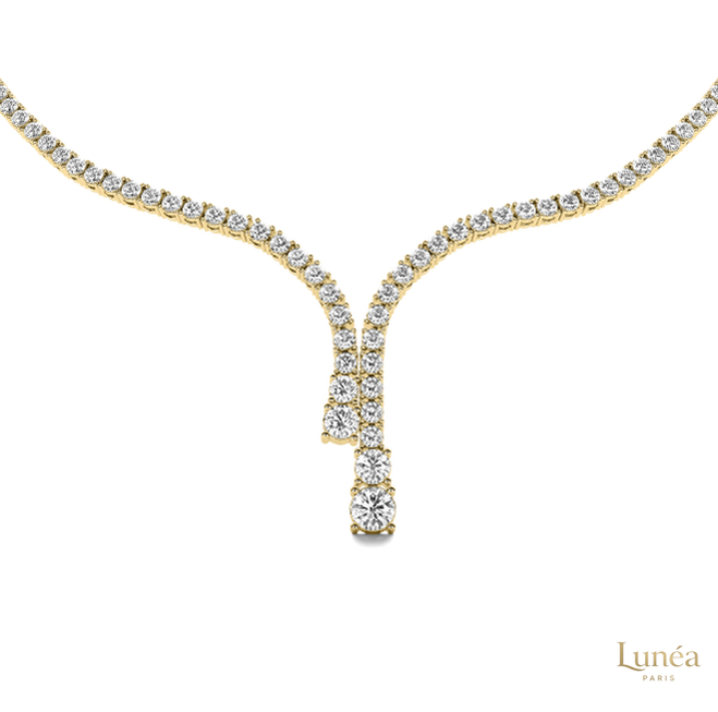 Waterfalls Halfway Diamond Necklace