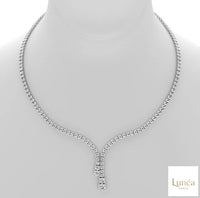 Waterfalls Halfway Diamond Necklace