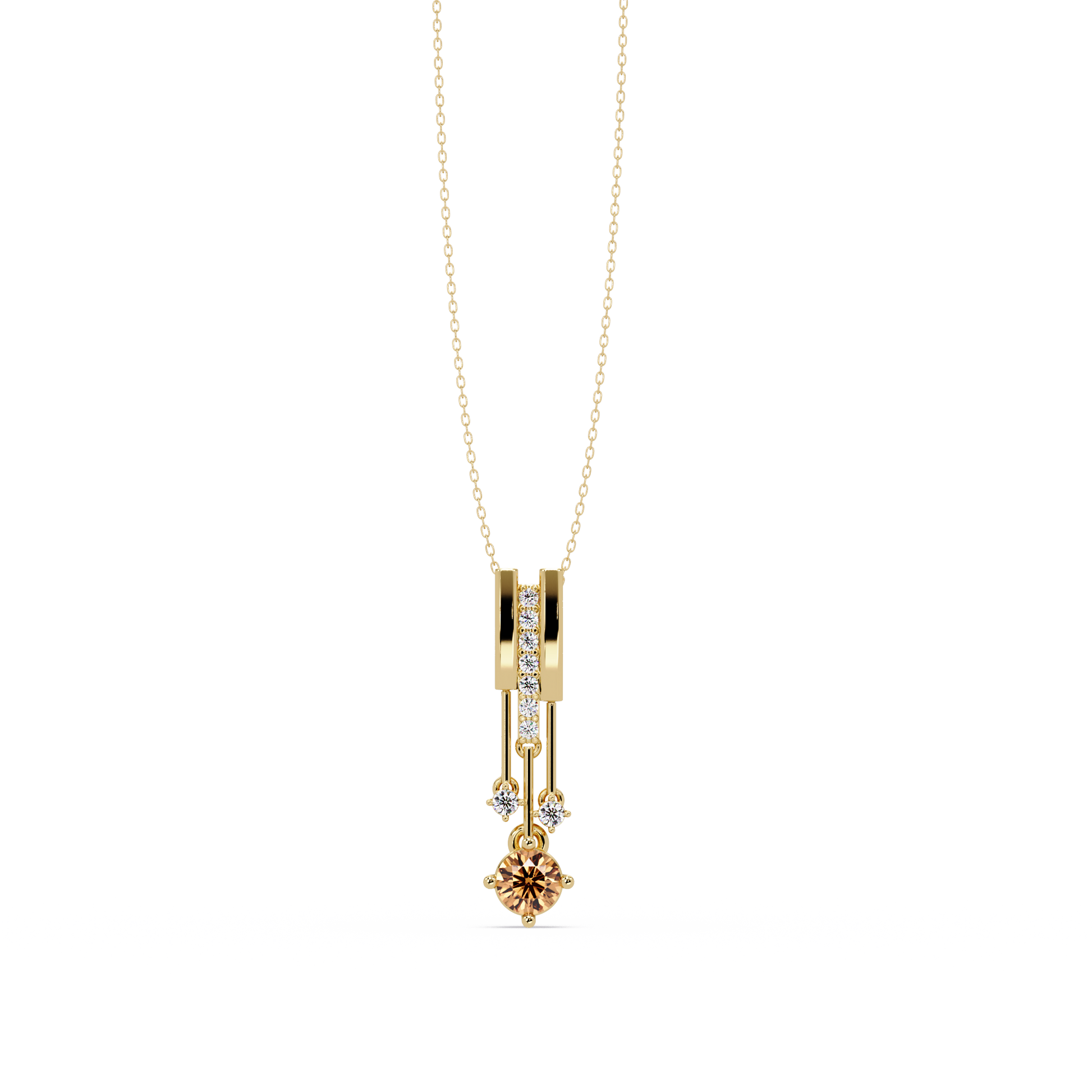 Champagne Topaz - 14K Yellow Gold