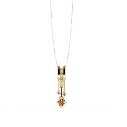 Champagne Topaz - 14K Yellow Gold