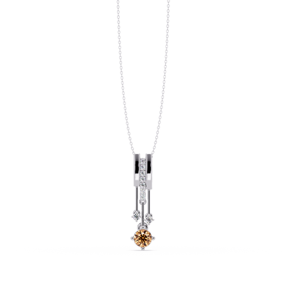 Champagne Topaz - White Gold / Platinum
