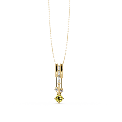 Citrine Yellow - 14K Yellow Gold