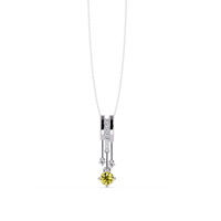 Citrine Yellow - White Gold / Platinum