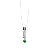 Emerald Green - White Gold / Platinum
