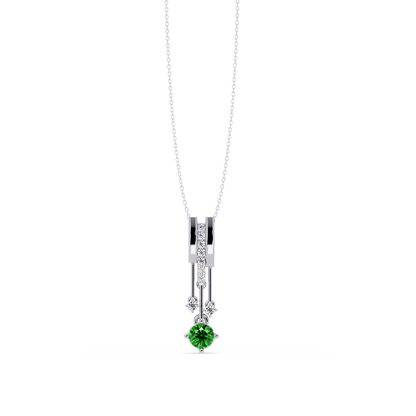 Emerald Green - White Gold / Platinum