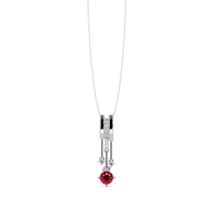 Ruby Red - White Gold / Platinum