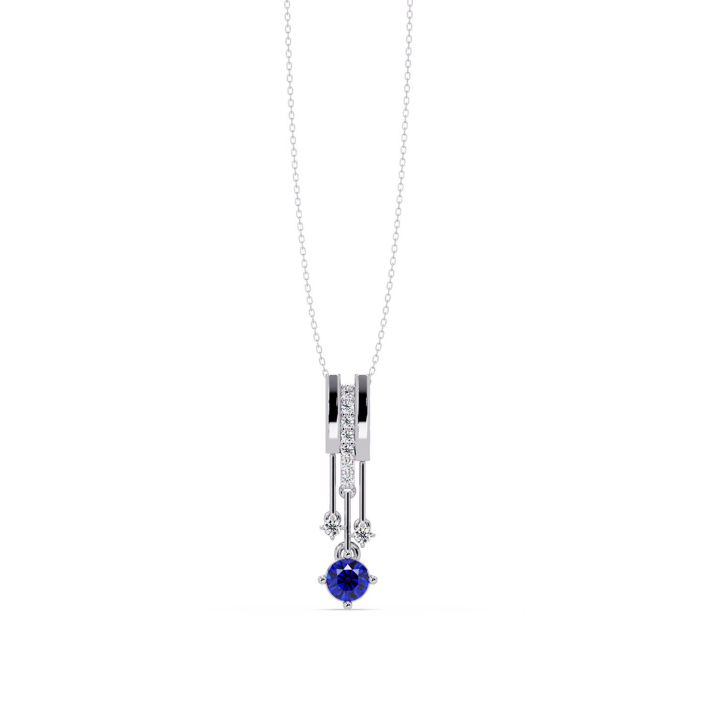 Sapphire Blue - White Gold / Platinum