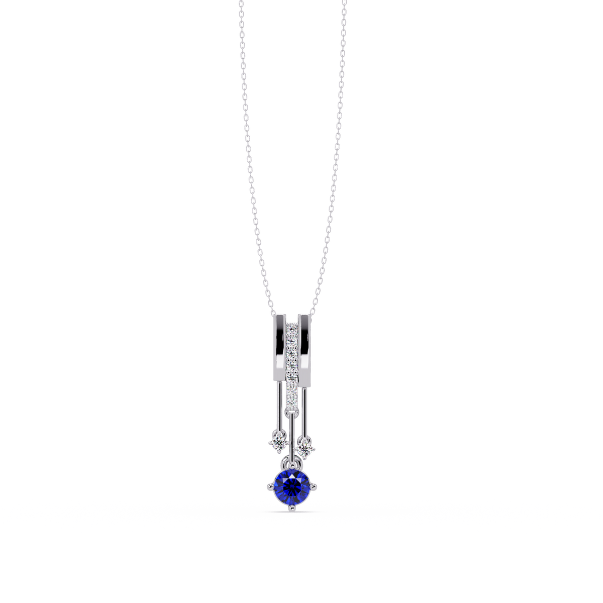 Sapphire Blue - White Gold / Platinum