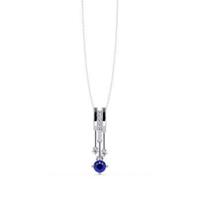 Sapphire Blue - White Gold / Platinum