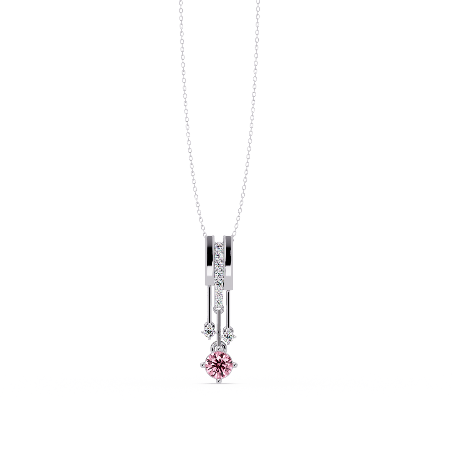 Tourmaline Pink - White Gold / Platinum