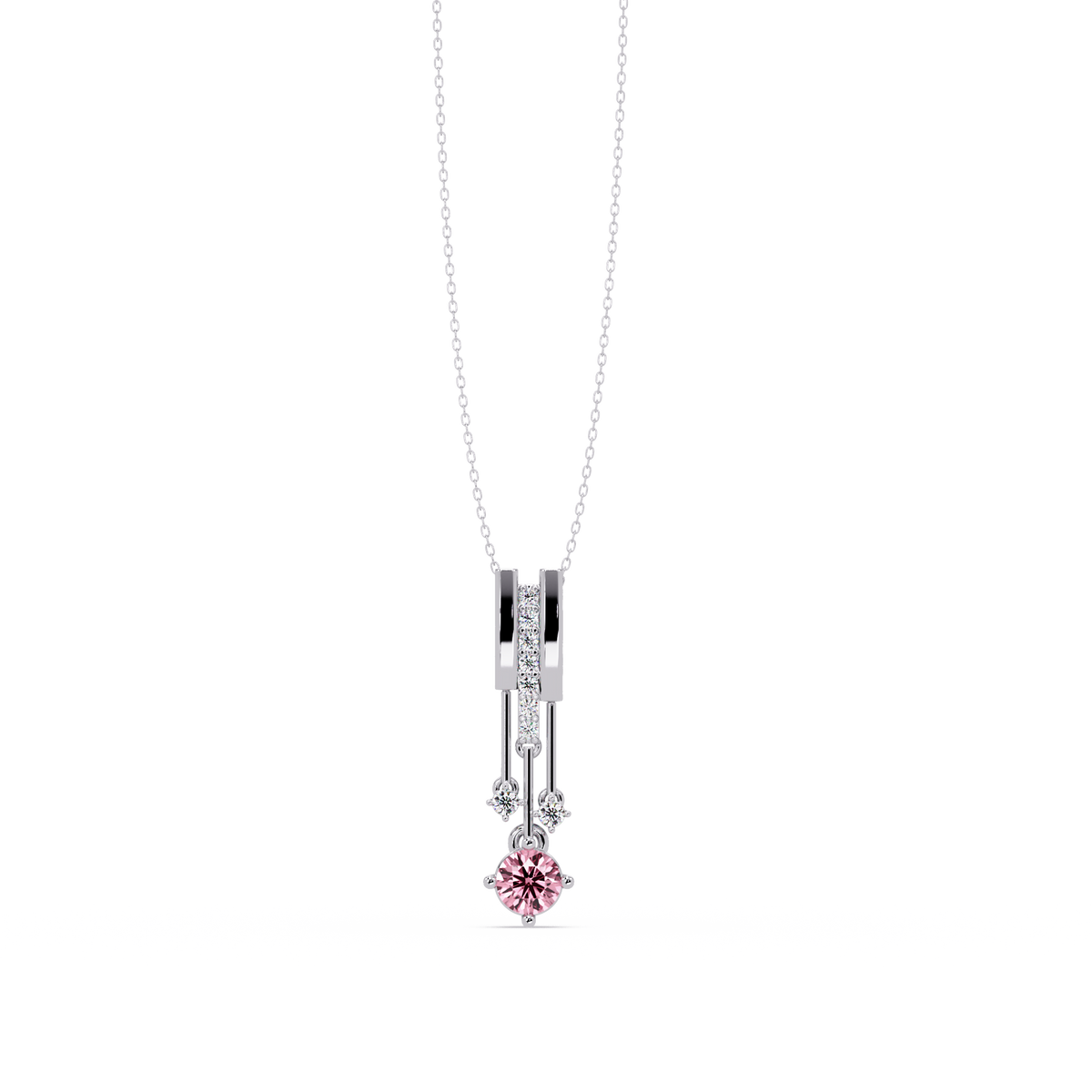 Tourmaline Pink - White Gold / Platinum