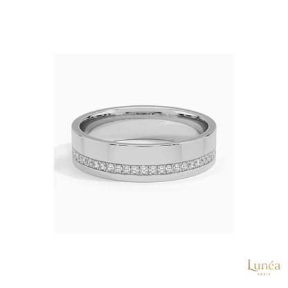 Men’s Lab Diamond Wedding Band – Timeless Luxury | Lab Grown | 14K Gold & Platinum
