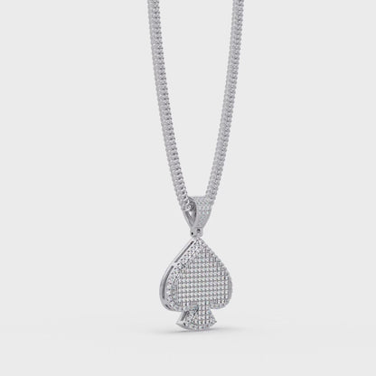 Spade Diamond Pendant Necklace