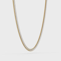 15.98 Ct Marquise Diamond Tennis Necklace 14K Gold Lab Grown