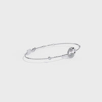 1.4 CTW Round Diamond Swirl Chain Bracelet | 14K Gold & Platinum – Lunéa Paris