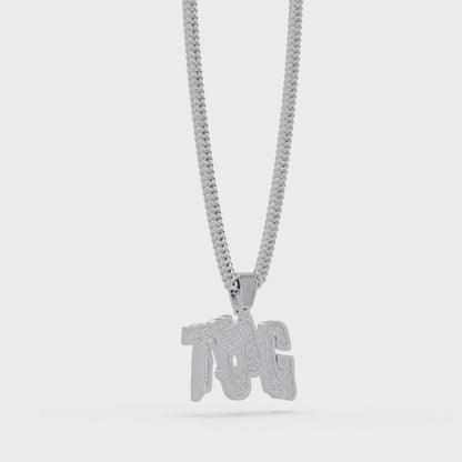 Custom Letter Diamond Pendant Necklace