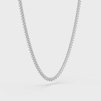20.86 Ct Pear Diamond Tennis Necklace In 14K Gold Lab Grown Diamonds