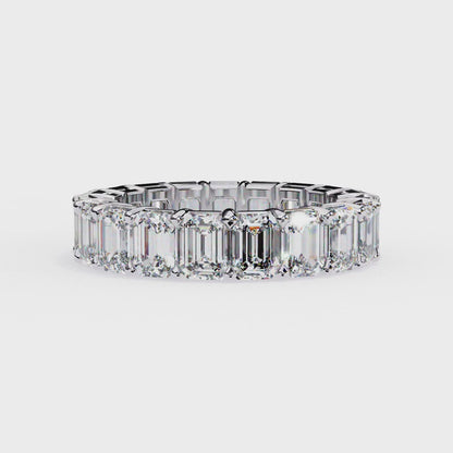 Emerald Cut Diamond Eternity Band