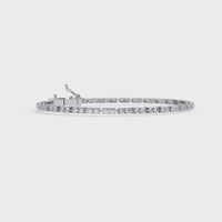2.3 CTW Classic Round Lab-Grown Diamond Tennis Bracelet | 14K Gold & Platinum – Lunéa Paris