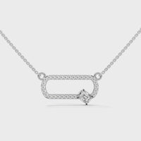 0.60 CT. Cushion Link Diamond Pendant