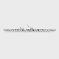 4.0 CTW Classic Round Lab-Grown Diamond Tennis Bracelet | 14K Gold & Platinum – Lunéa Paris