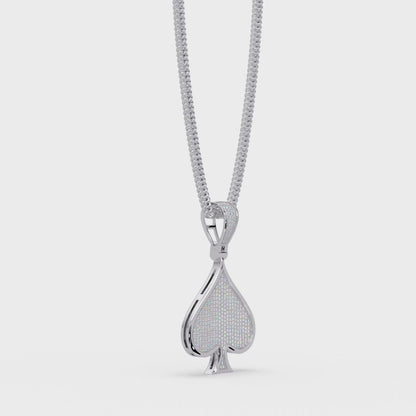 Spade Diamond Pendant Necklace