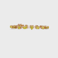 8.7 CTW Mixed-Shape Colorstone Tennis Bracelet