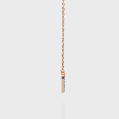 0.20 CTW Pavé Heart Lab-Grown Diamond Necklace in 14K Gold & Platinum