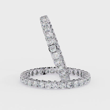 1.09 Carat Round Lab Grown Diamond Full Eternity Band 14K Gold