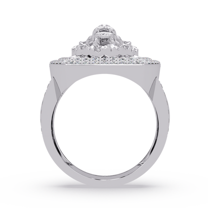 1.1 CTW Lion Crest Pavé Diamond Ring — Alternate View 5